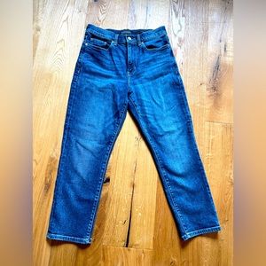 Banana Republic high rise straight jeans